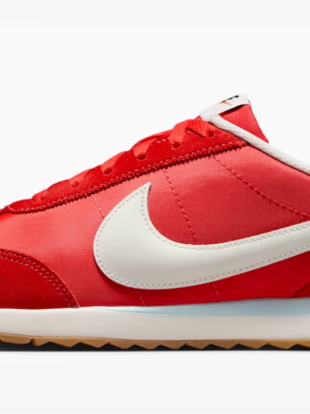 Nike Women’s Red White Sneakers with Gum Sole - Picture 5 of 8